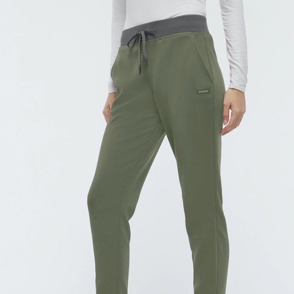 Jaanuu Olive Green Comfort Jogger - Picture 2 of 9